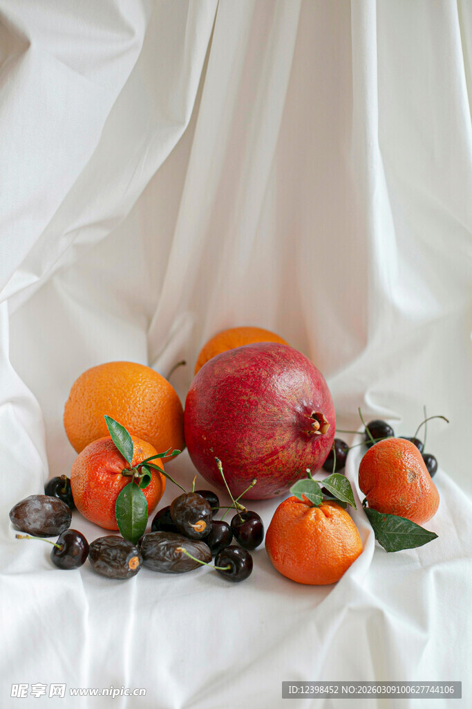 多彩鲜果静物摆拍