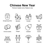 中国新年 图标 吉祥 葫芦 