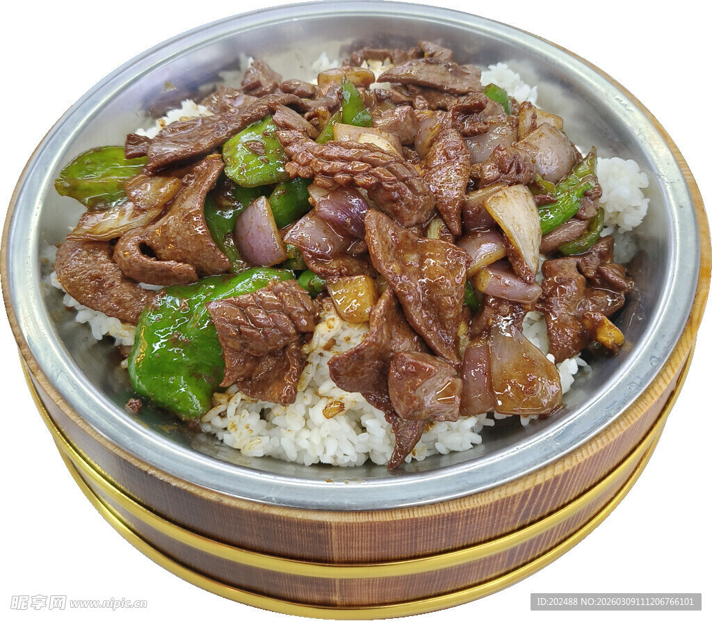 腰花猪肝木桶饭