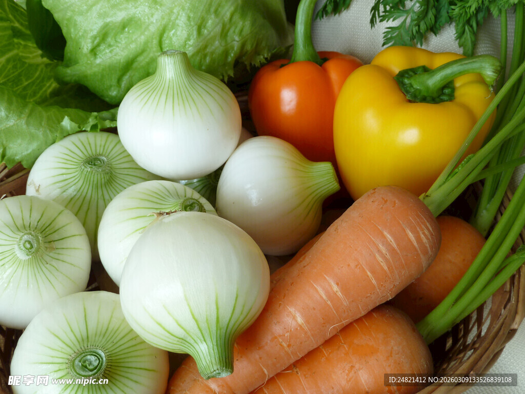新鲜多彩蔬菜大集合