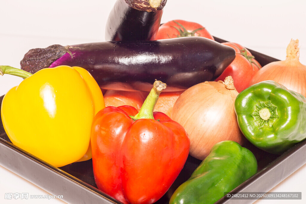 多彩新鲜蔬菜组合