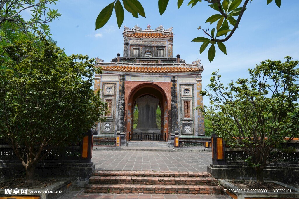 中式古典门楼景观