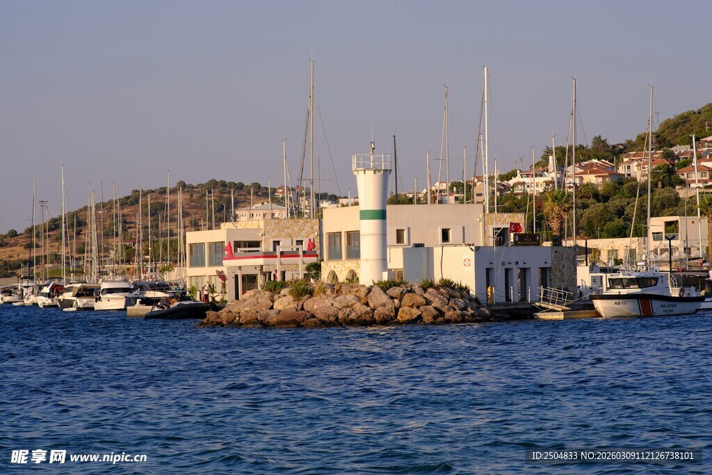 海港风光 宁静的港湾景色