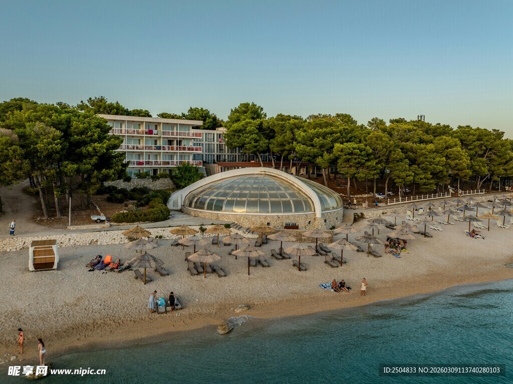 海 度假胜地美丽沙滩景观