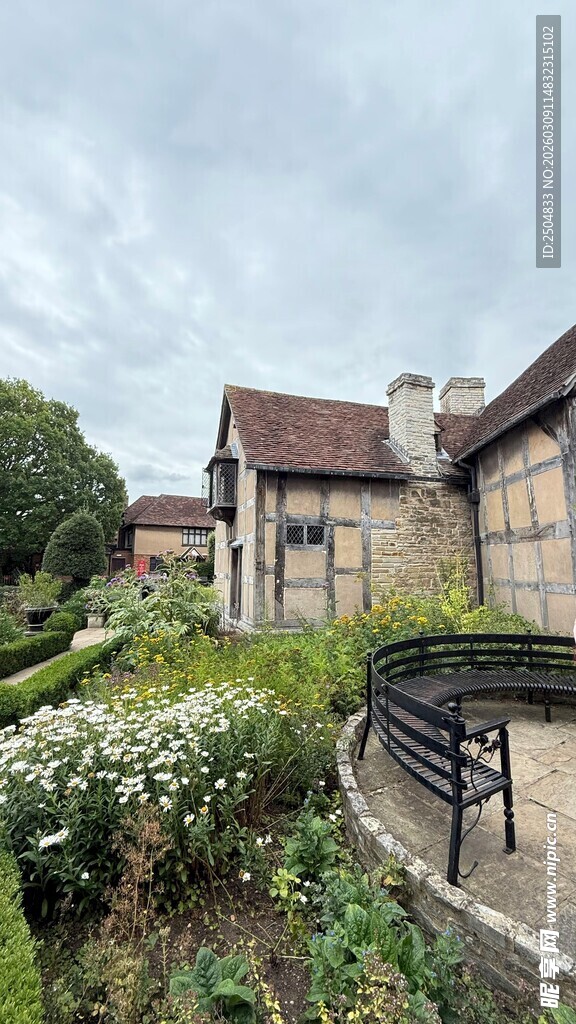 英式庭院景观 静谧长椅