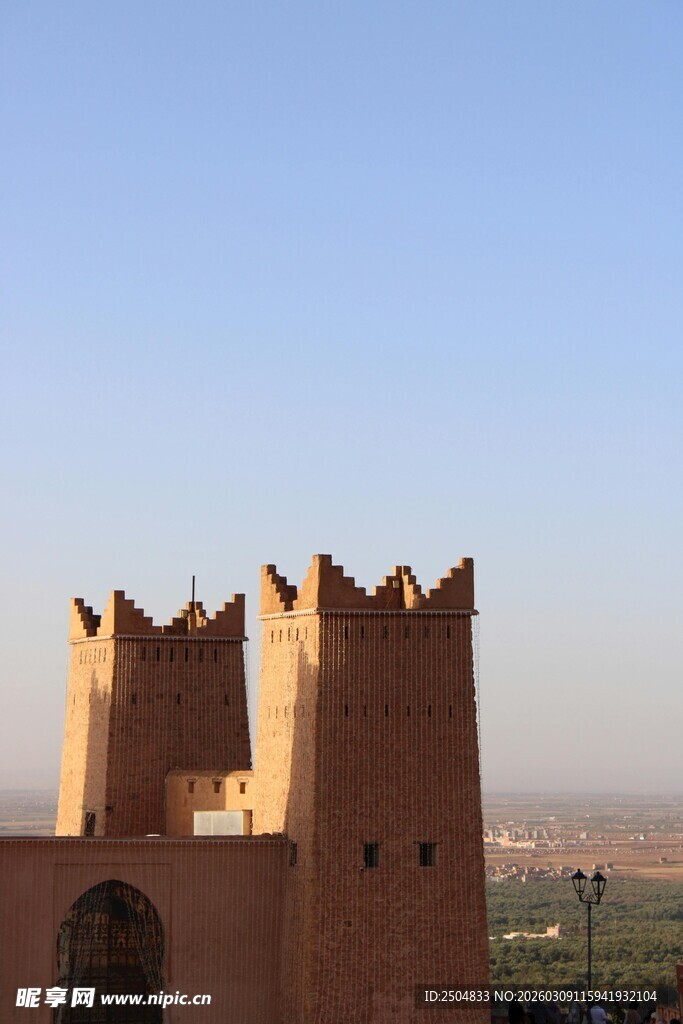 古老城堡建筑景观