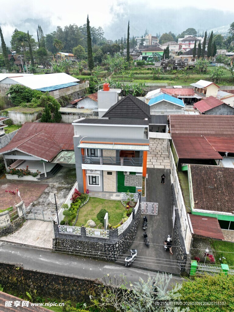印尼风格 居俯瞰景象