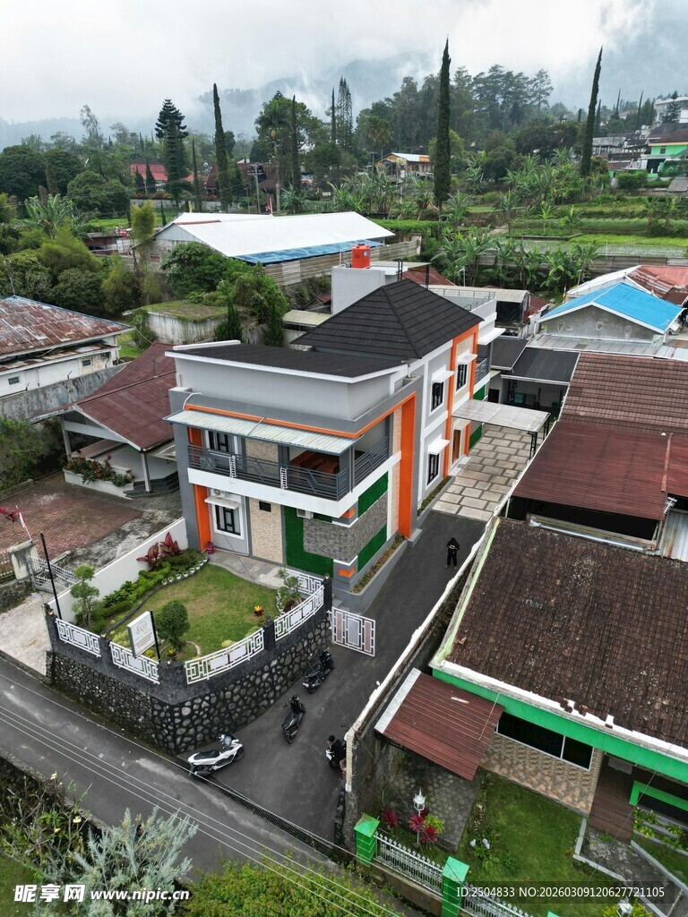 印尼风格 居俯瞰景象