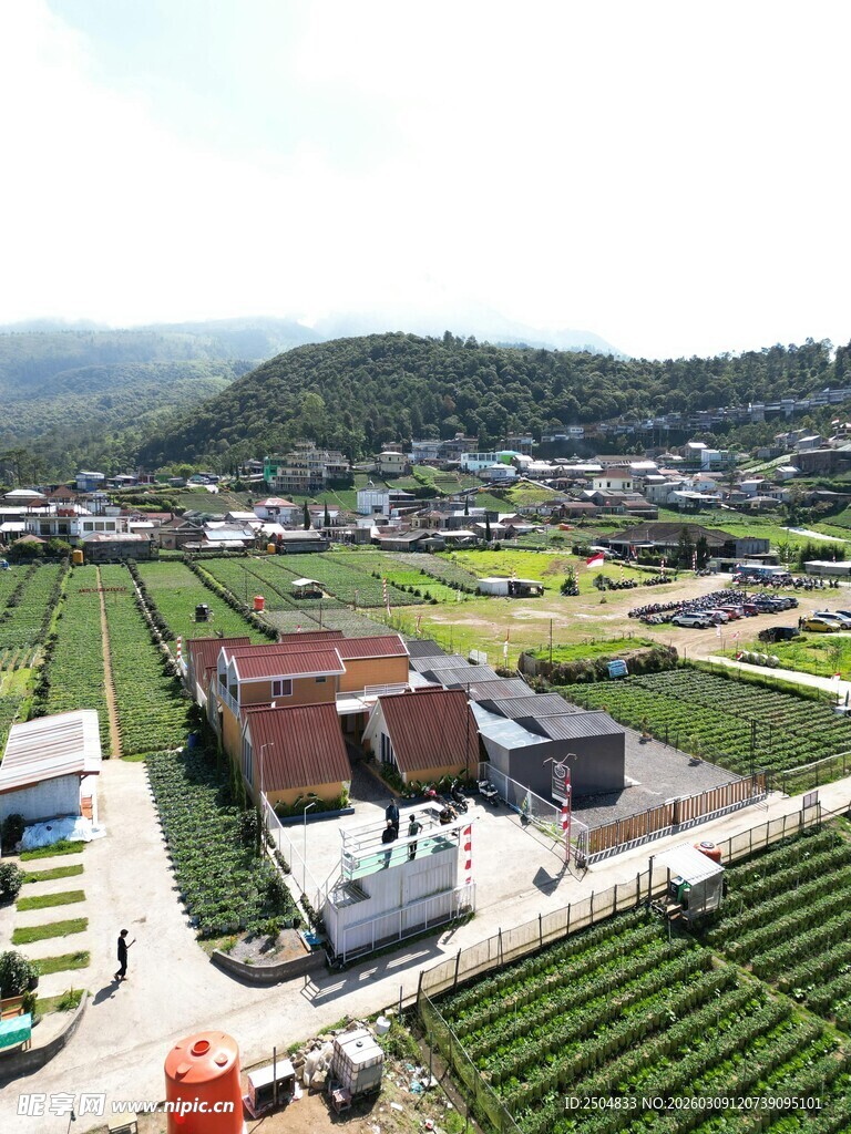 田园风光中的乡村设施