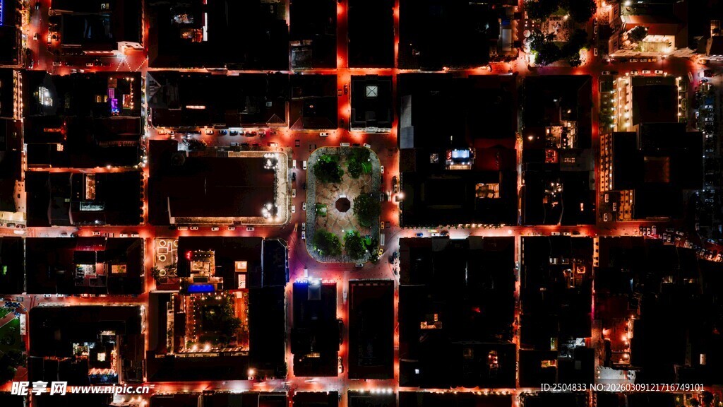 抽象几何中的人物影像