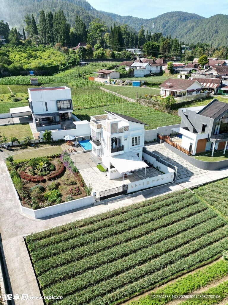 田园风光中的现代乡村建筑