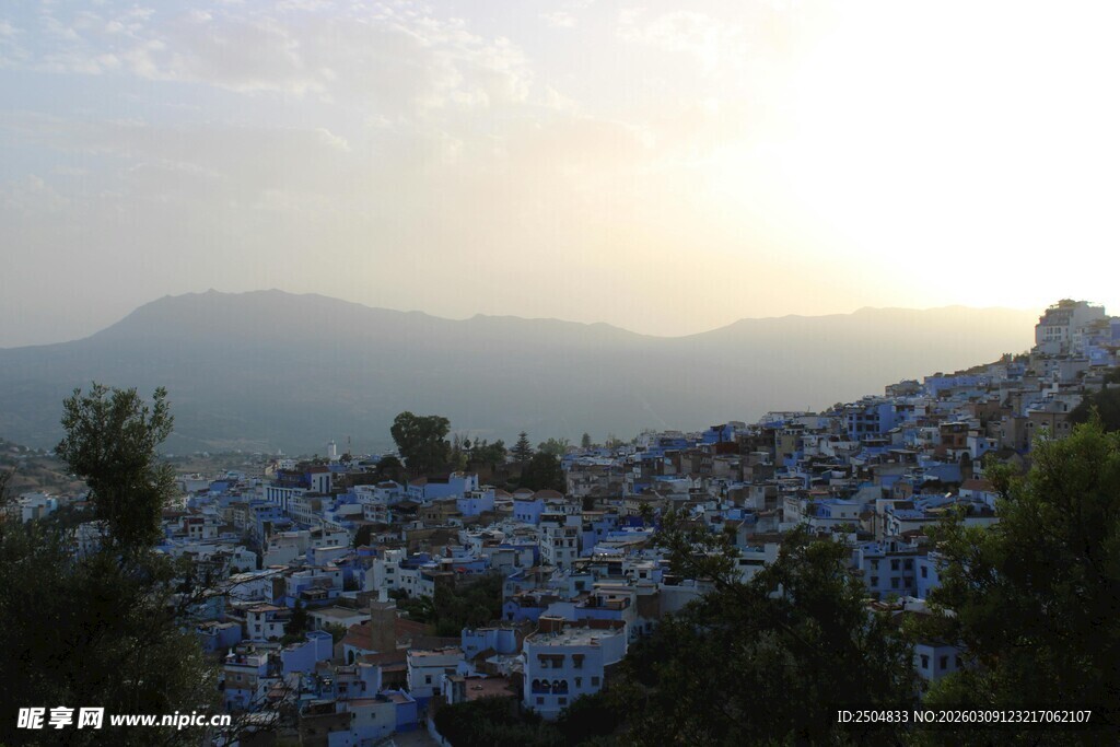 山间白屋群 晨曦美景