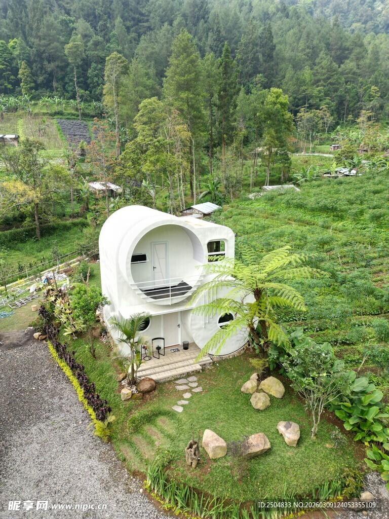 创意户外圆形景观建筑