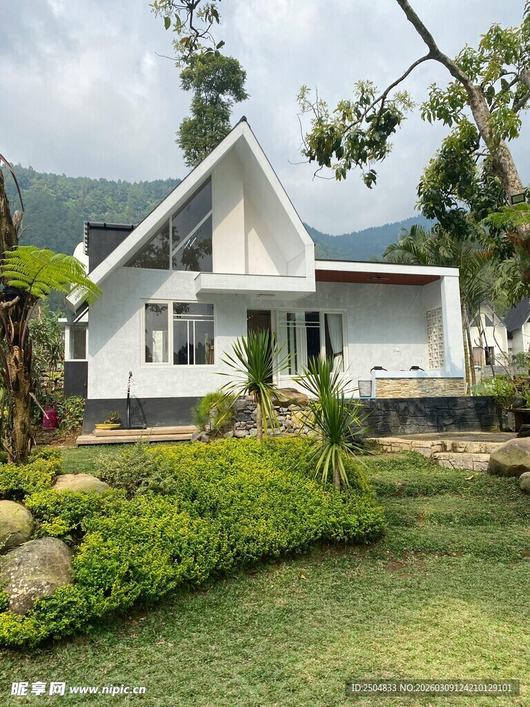 现代简约风庭院别墅景观