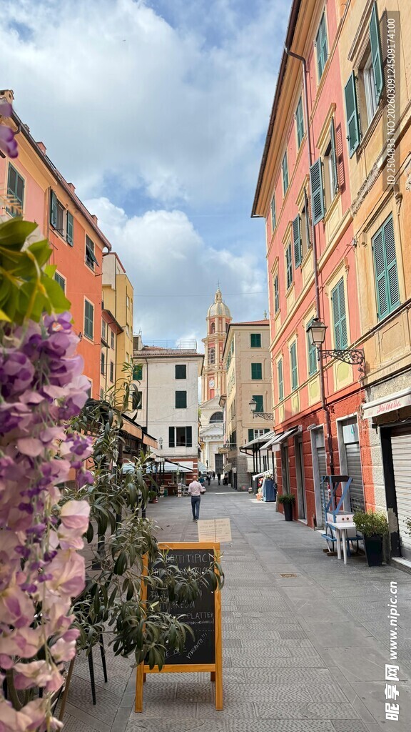  洲小镇街道美景