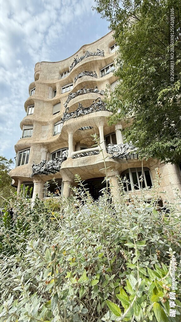 绿植环绕的多层建筑