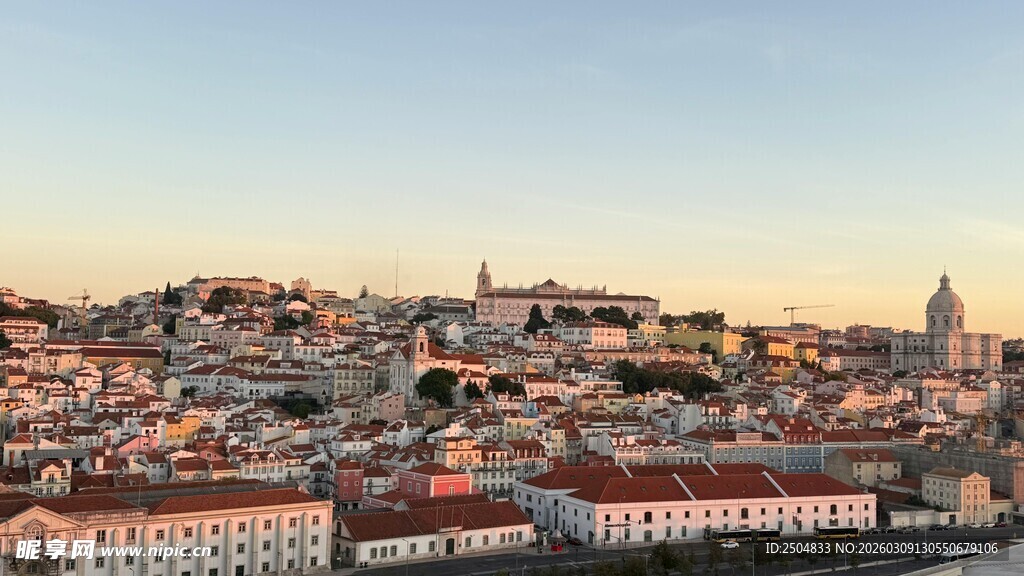 里斯本城市天际线美景