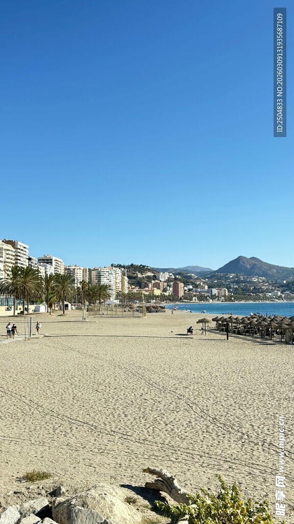 阳光沙滩海滨美丽风光