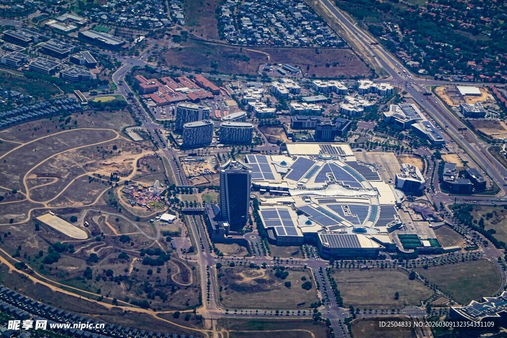 城市建筑群鸟瞰图