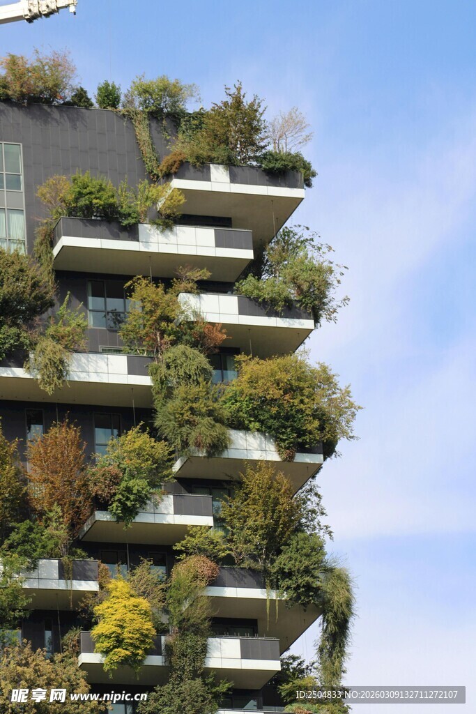 垂直绿化摩天大楼景观