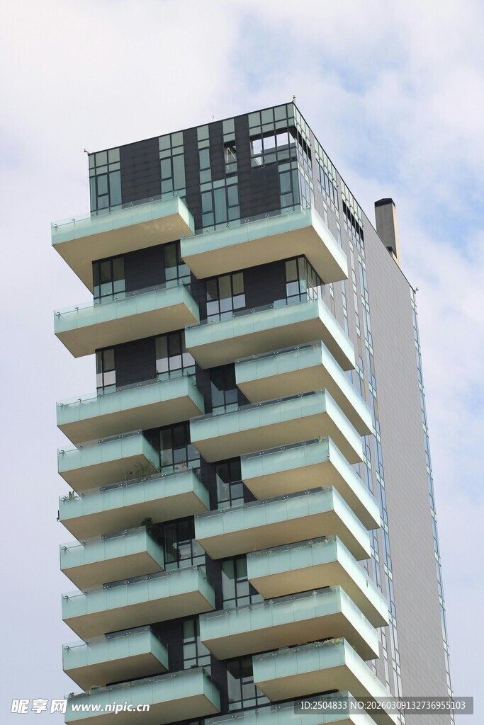 现代风格高层住宅建筑