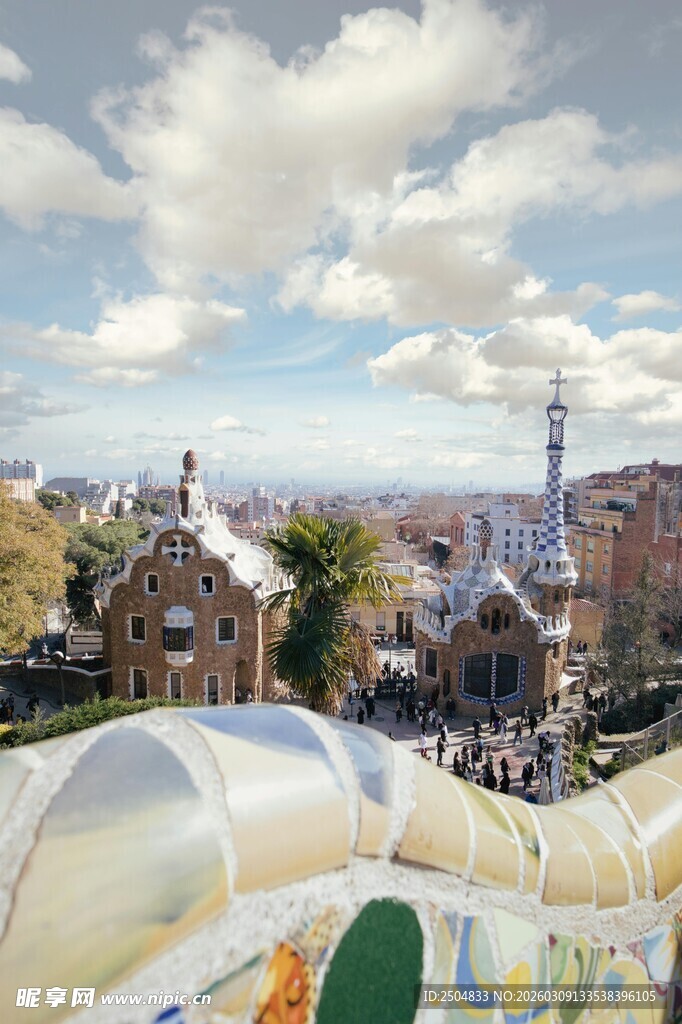 巴塞罗那奎尔公园美景