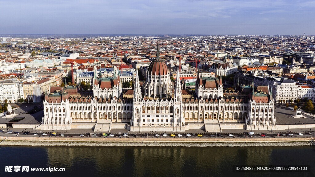 布达佩斯议会大厦俯瞰图