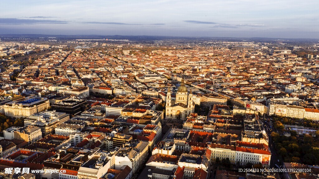 俯瞰城市建筑景观