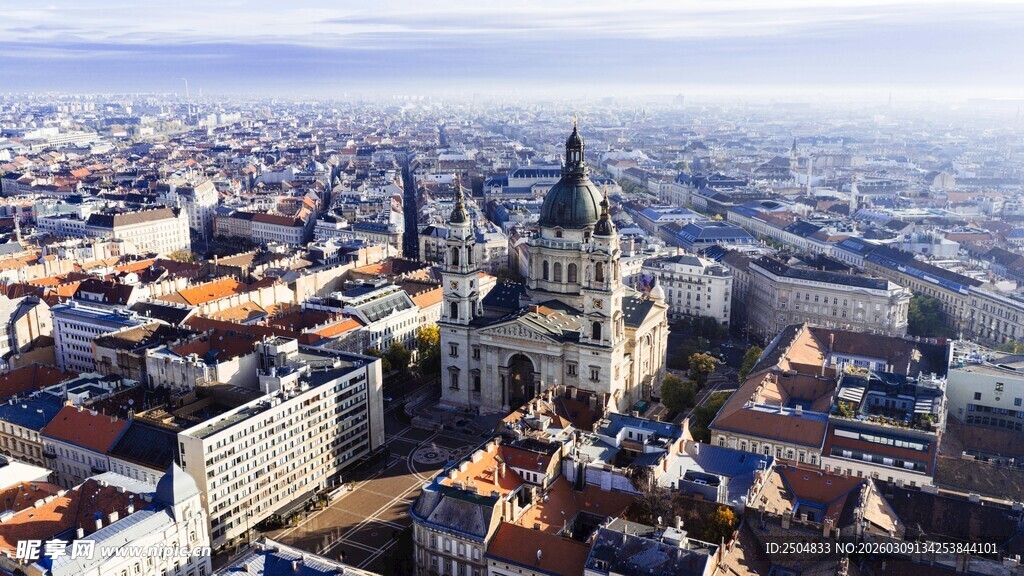 城市建筑俯瞰美景