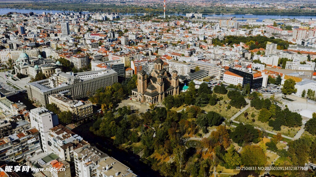 城市全景俯瞰景观