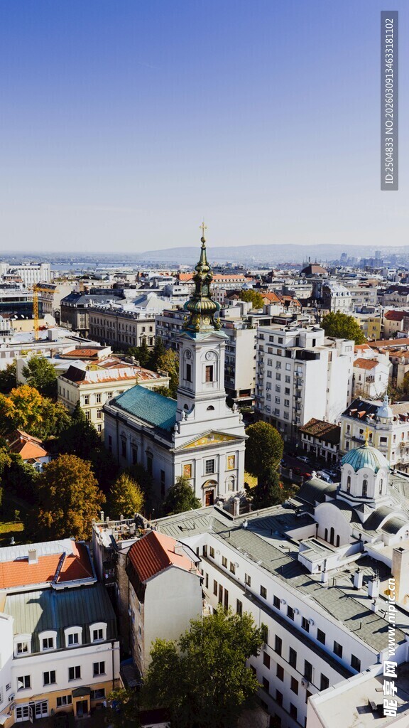 城市建筑全景俯瞰