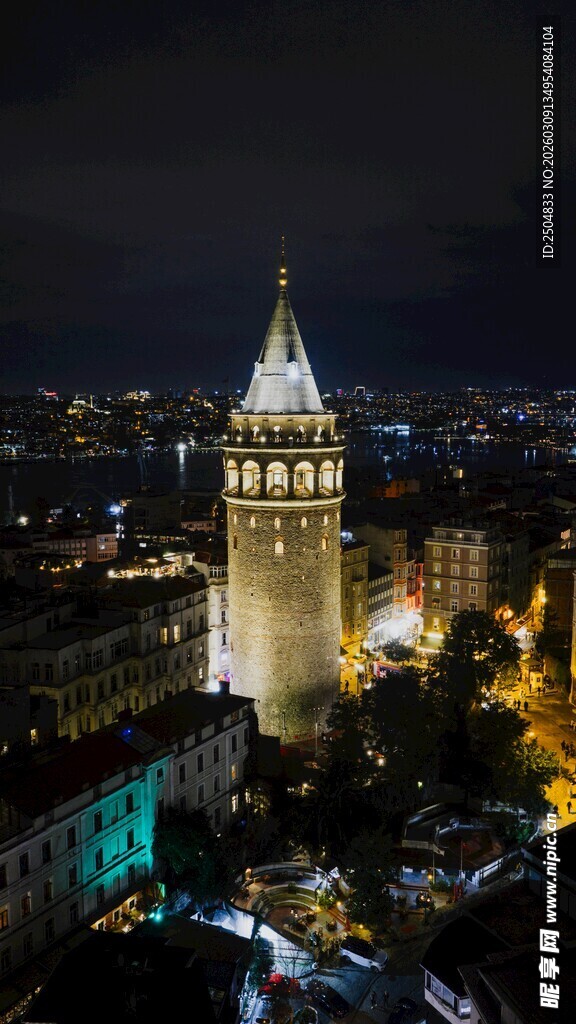 伊斯坦布尔加 太塔夜景