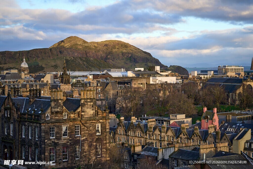 爱丁堡城市景观俯瞰