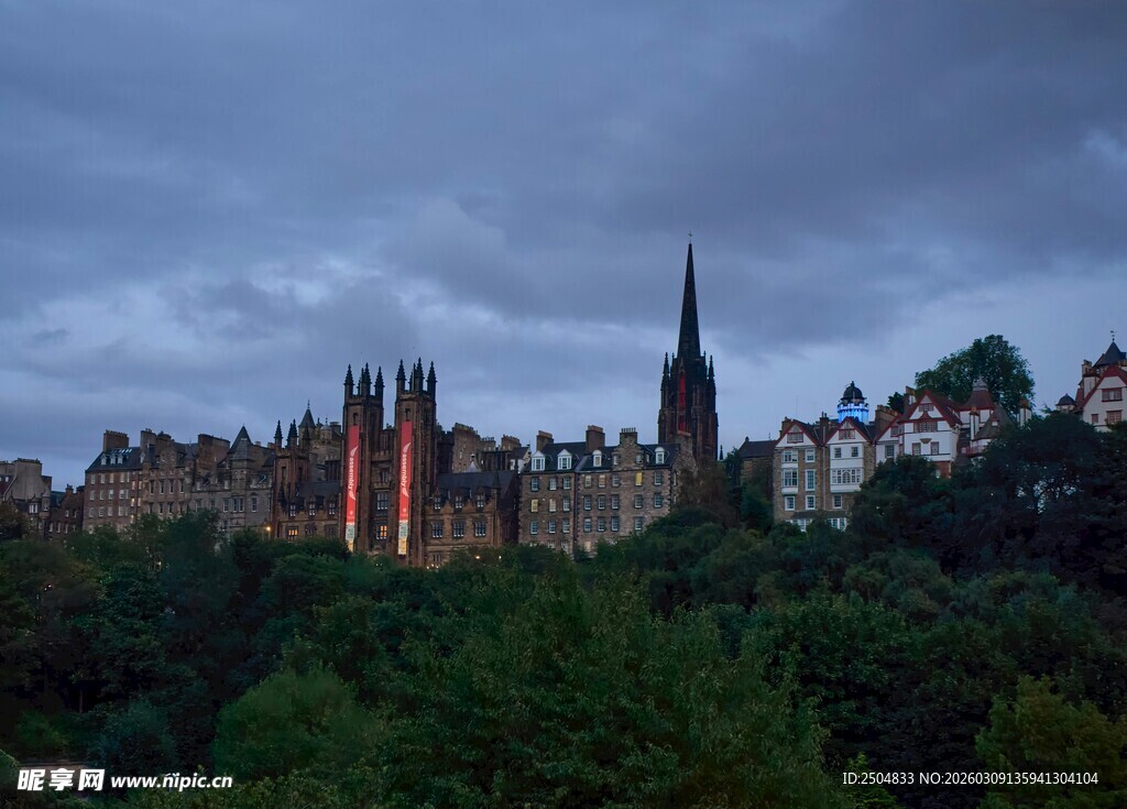 爱丁堡城堡远景