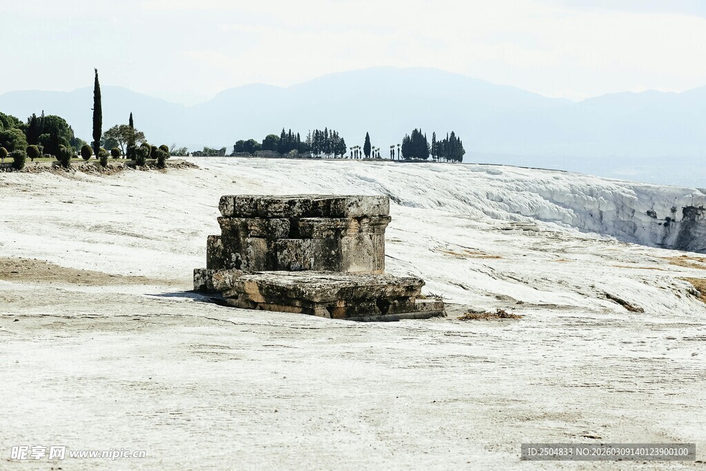土耳其棉花堡古老遗迹