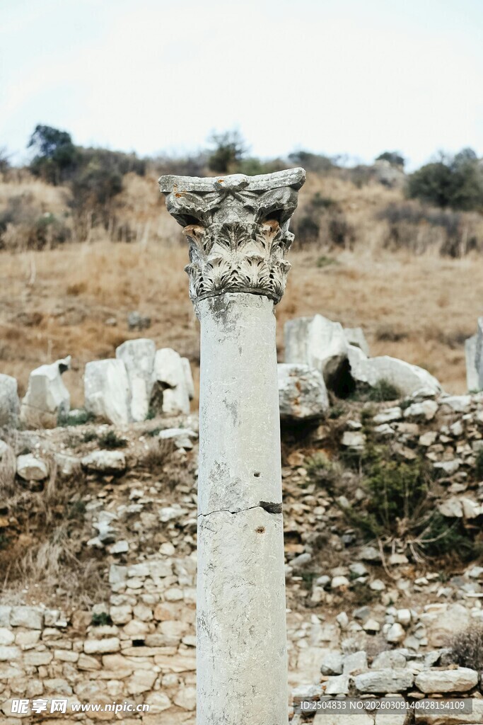 古老石柱遗迹
