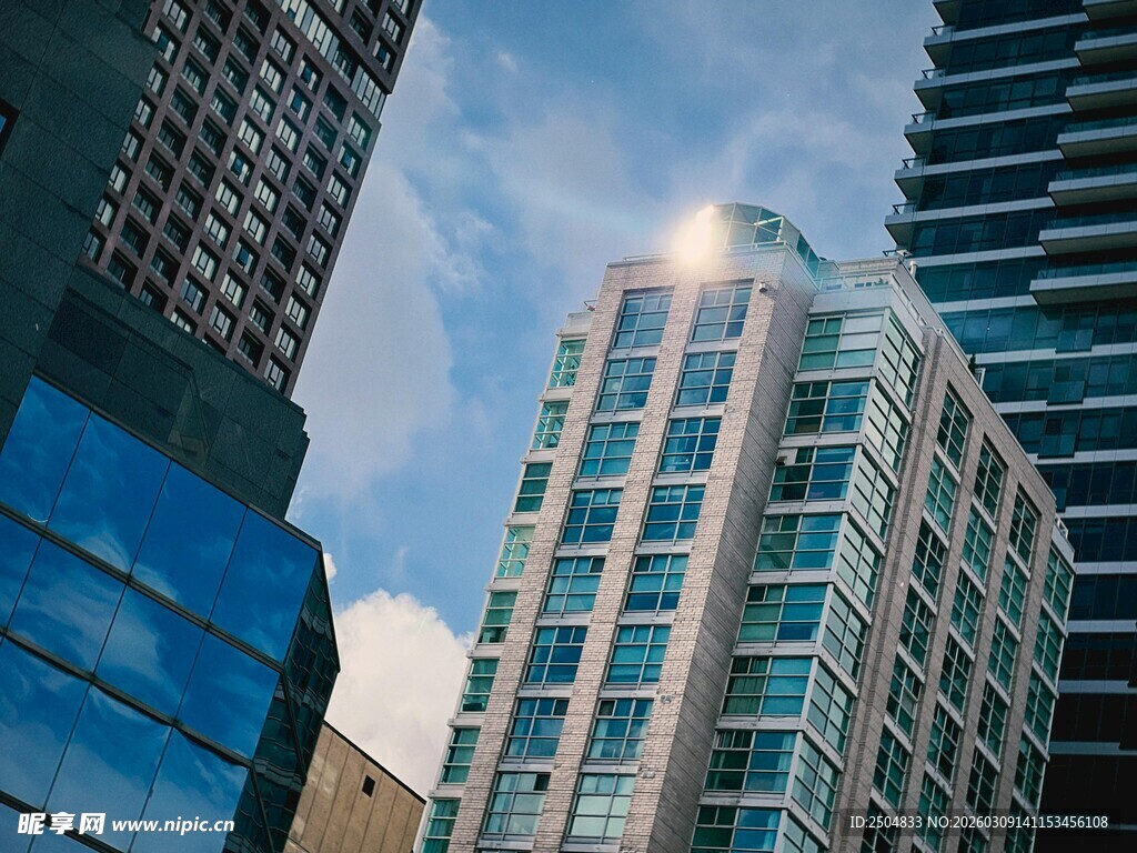 都市摩天大楼景观