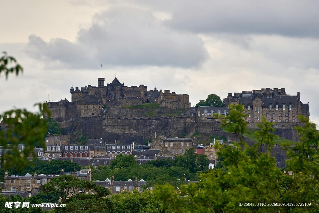 爱丁堡城堡远景