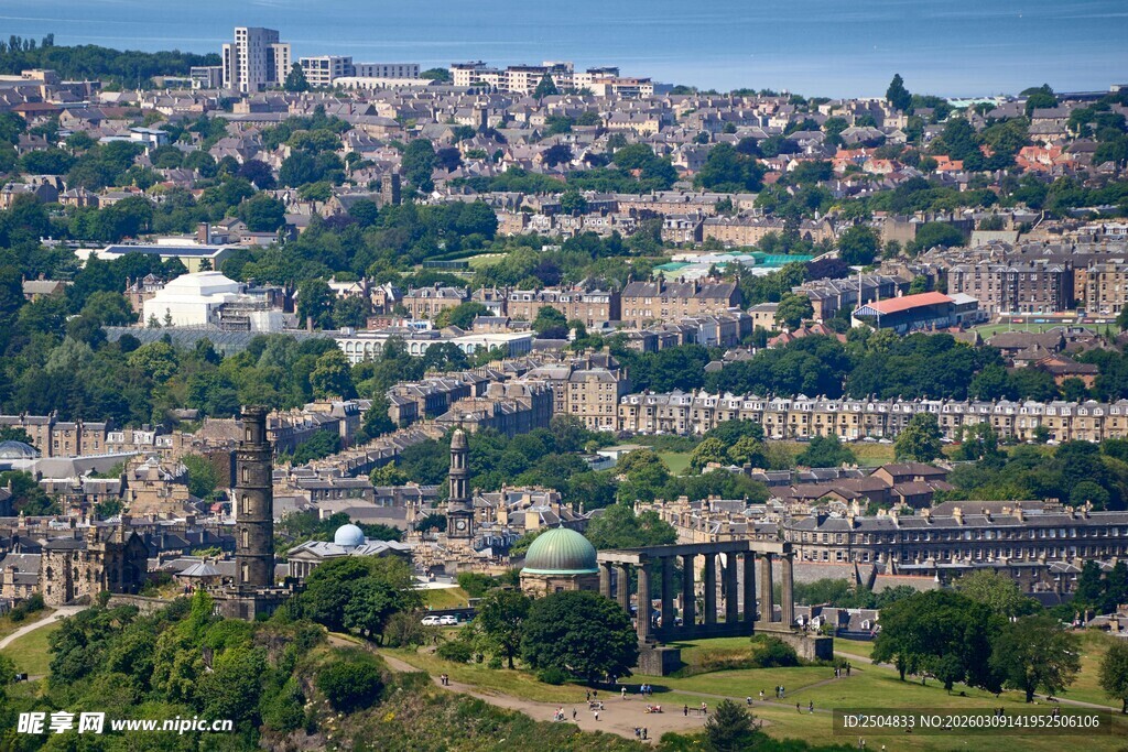 城市全景俯瞰图