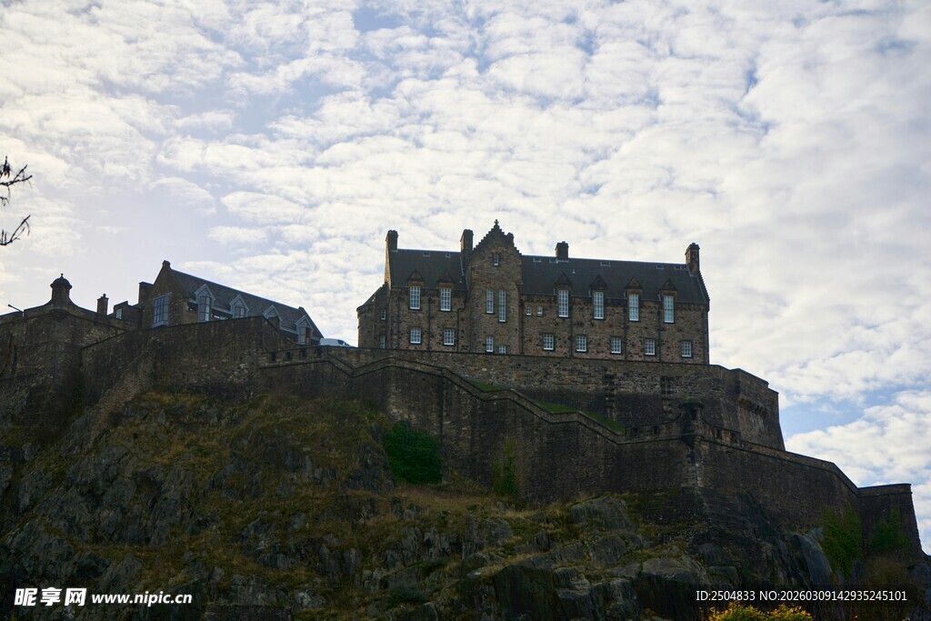 爱丁堡城堡的壮丽景致