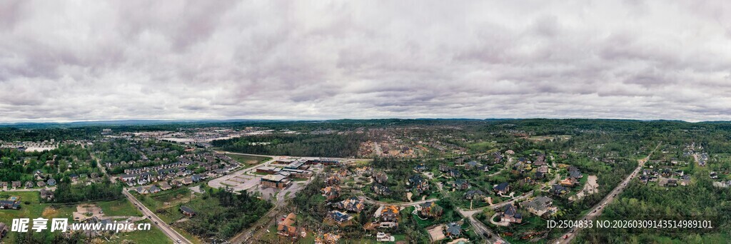 城市鸟瞰全景图