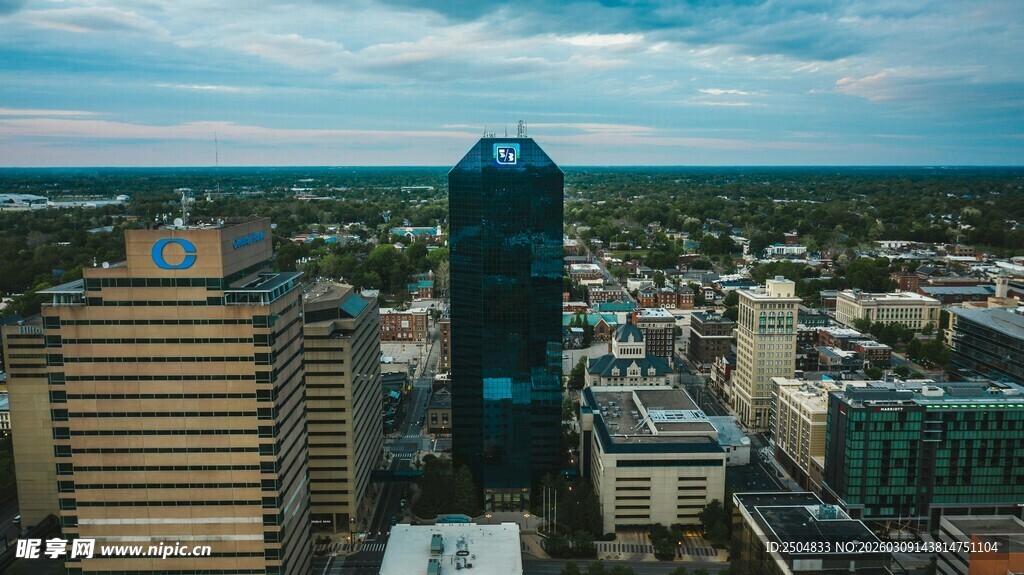 城市高楼俯瞰景观