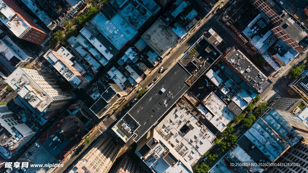 城市建筑俯瞰景观