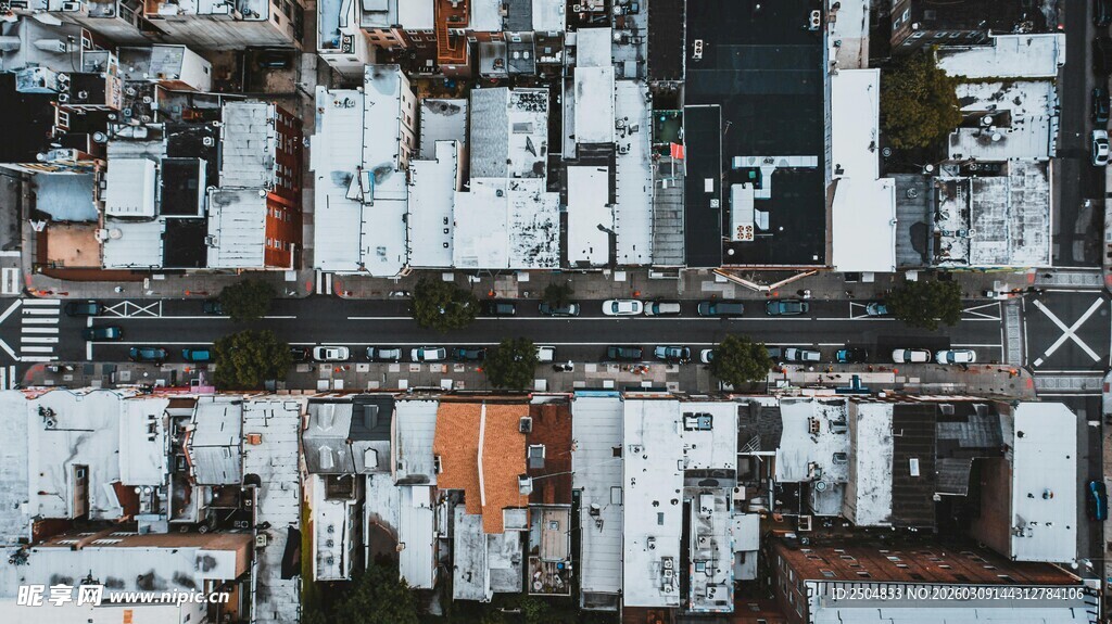 城市建筑鸟瞰图