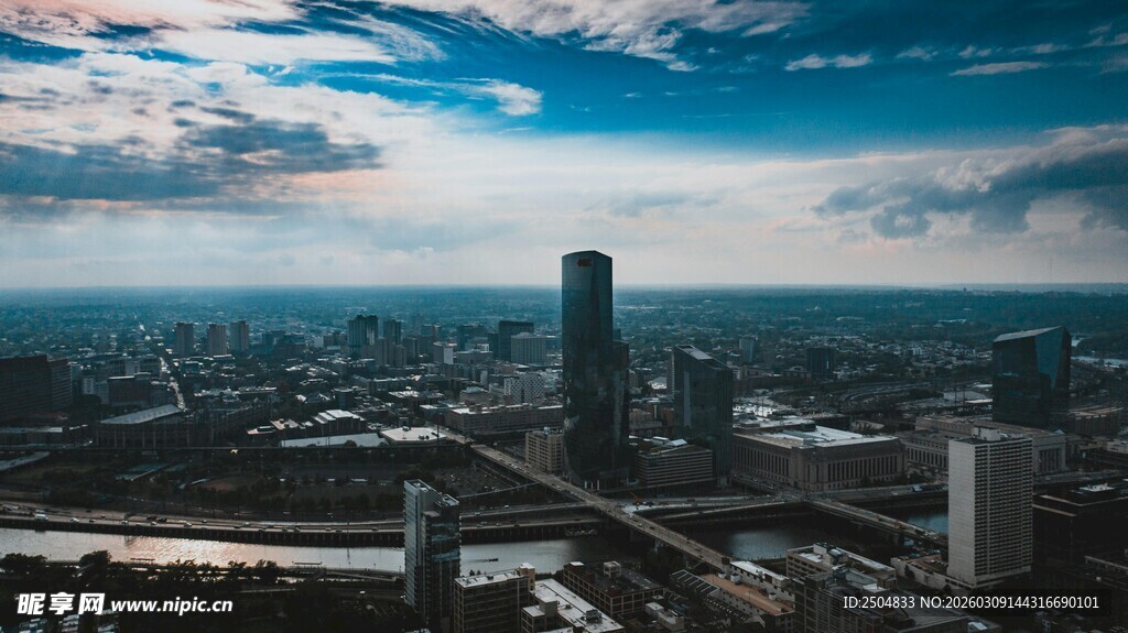 城市天际线景观图