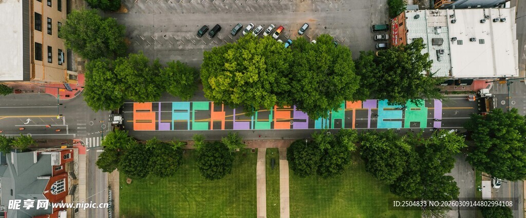 城市多彩建筑景观