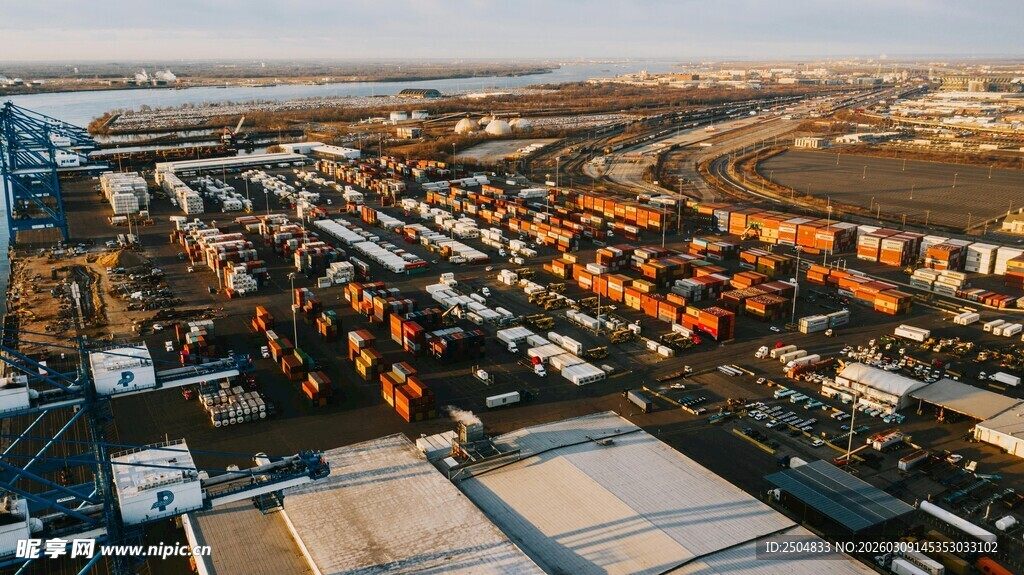 城市建筑鸟瞰景象