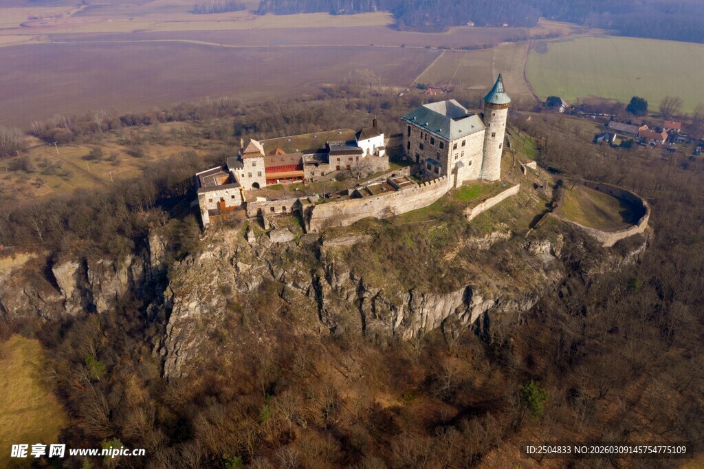山顶城堡鸟瞰图