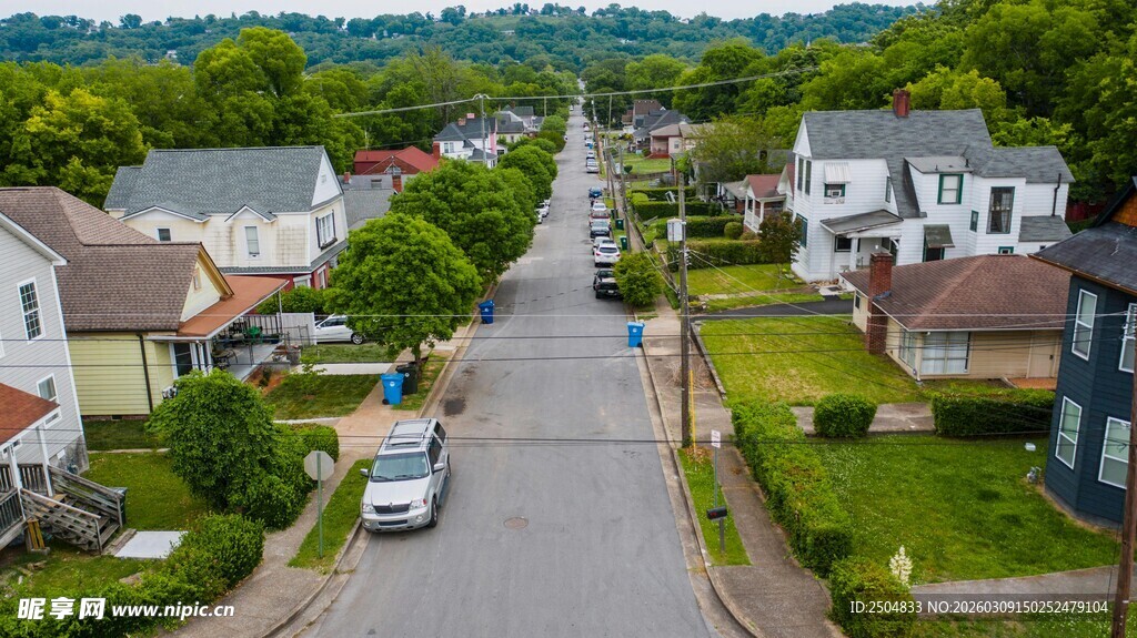 宁静小镇街道风景