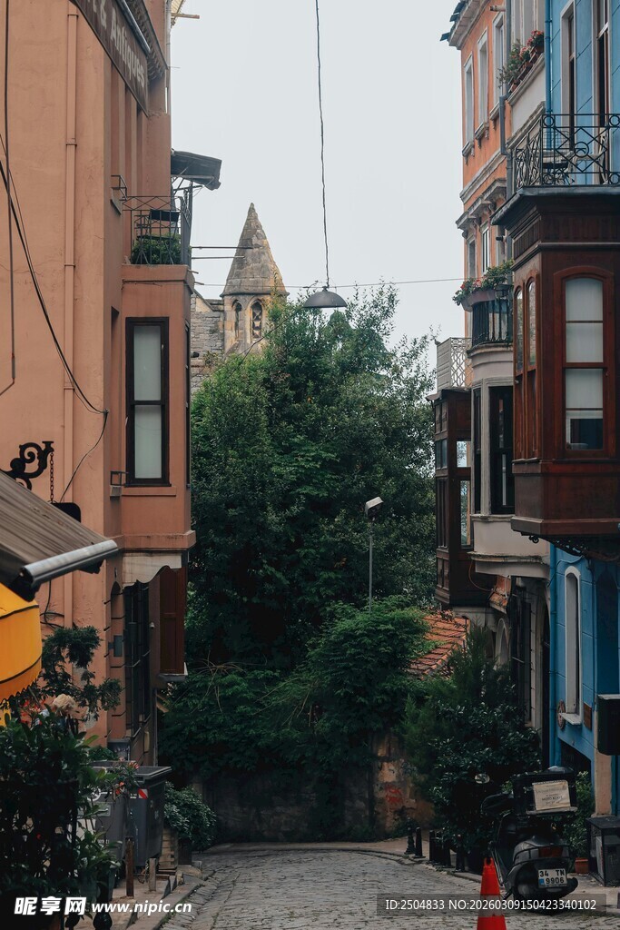  洲风情小巷景致